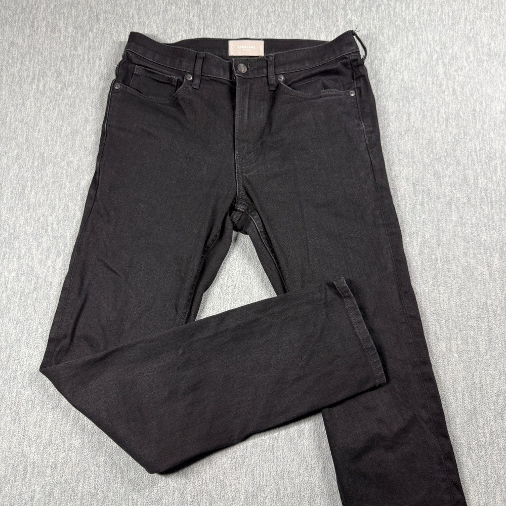 Everlane Pants Mens 31x32 Black The Slim Fit Stretch Denim Jeans Casual Cotton
